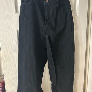 Forever 21 Black Buttoned Trousers